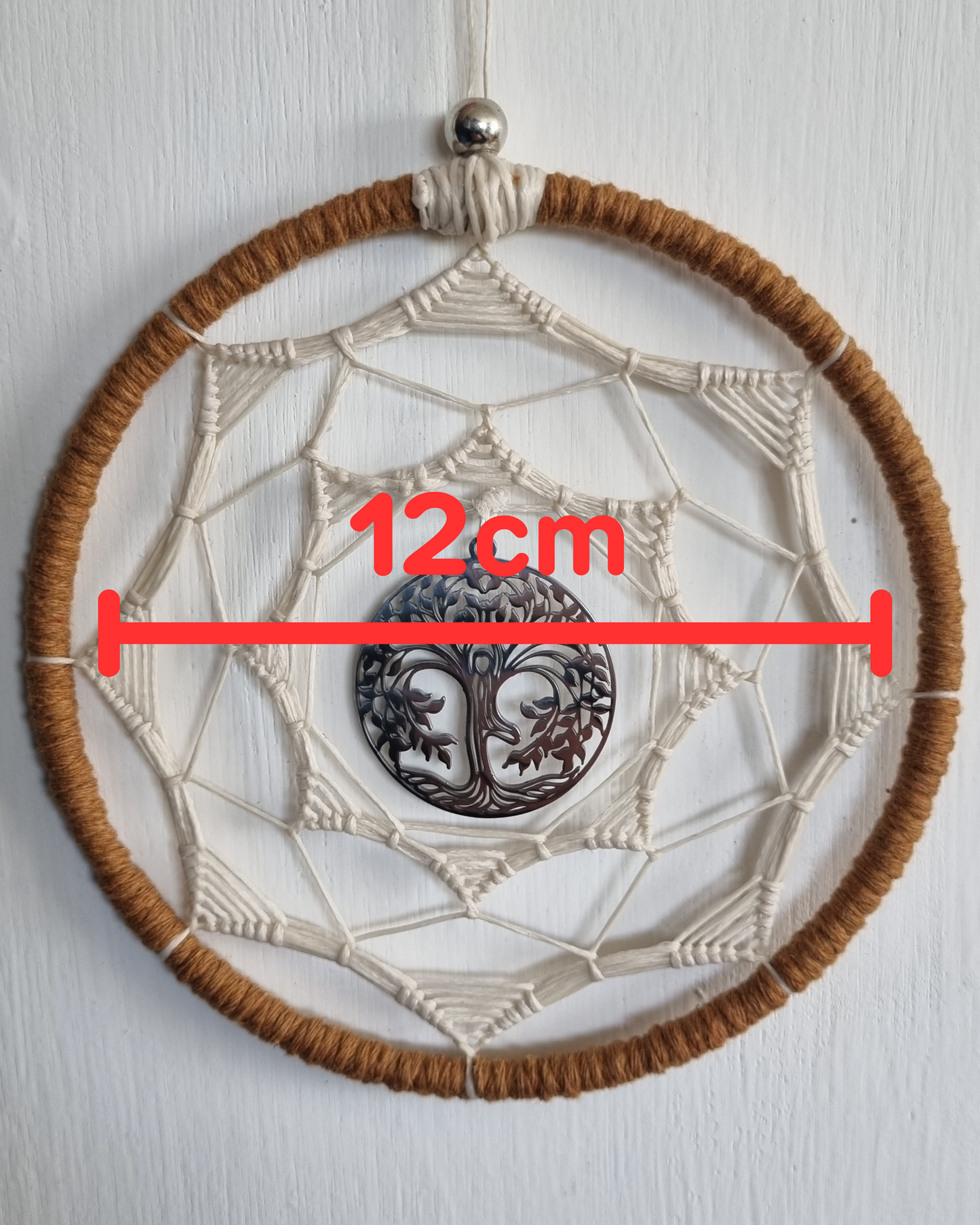 Crann Mandala Brown-White Ø12cm (4.7in)