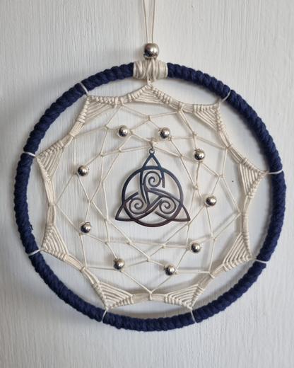 Triquetra Mandala Dark blue Ø12cm (4.7in)